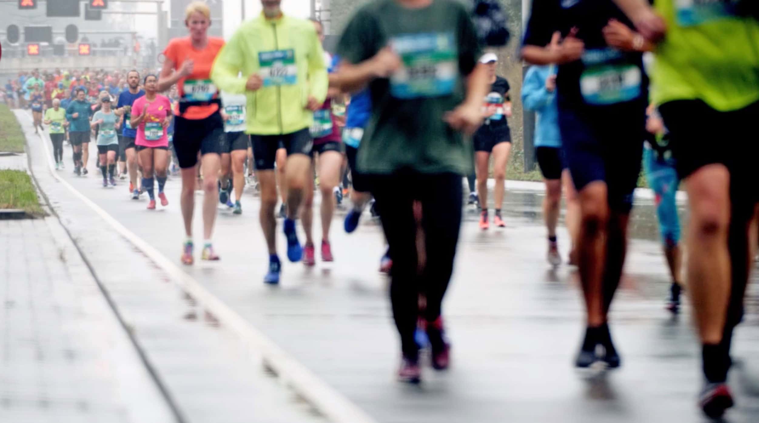 Photo of runners in a marathon.